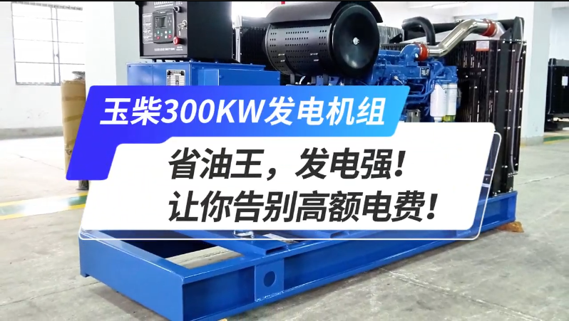 「視頻」玉柴300kw發(fā)電機組，省油王，發(fā)電強！讓你告別高額電費！ 
